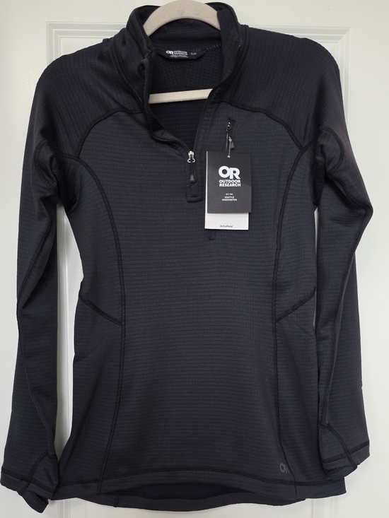 Outdoor Research Tops - OUTDOOR RESEARCH Vigor Quarter Zip Pullover Black Women’s S ActiveTemp Gorpcore